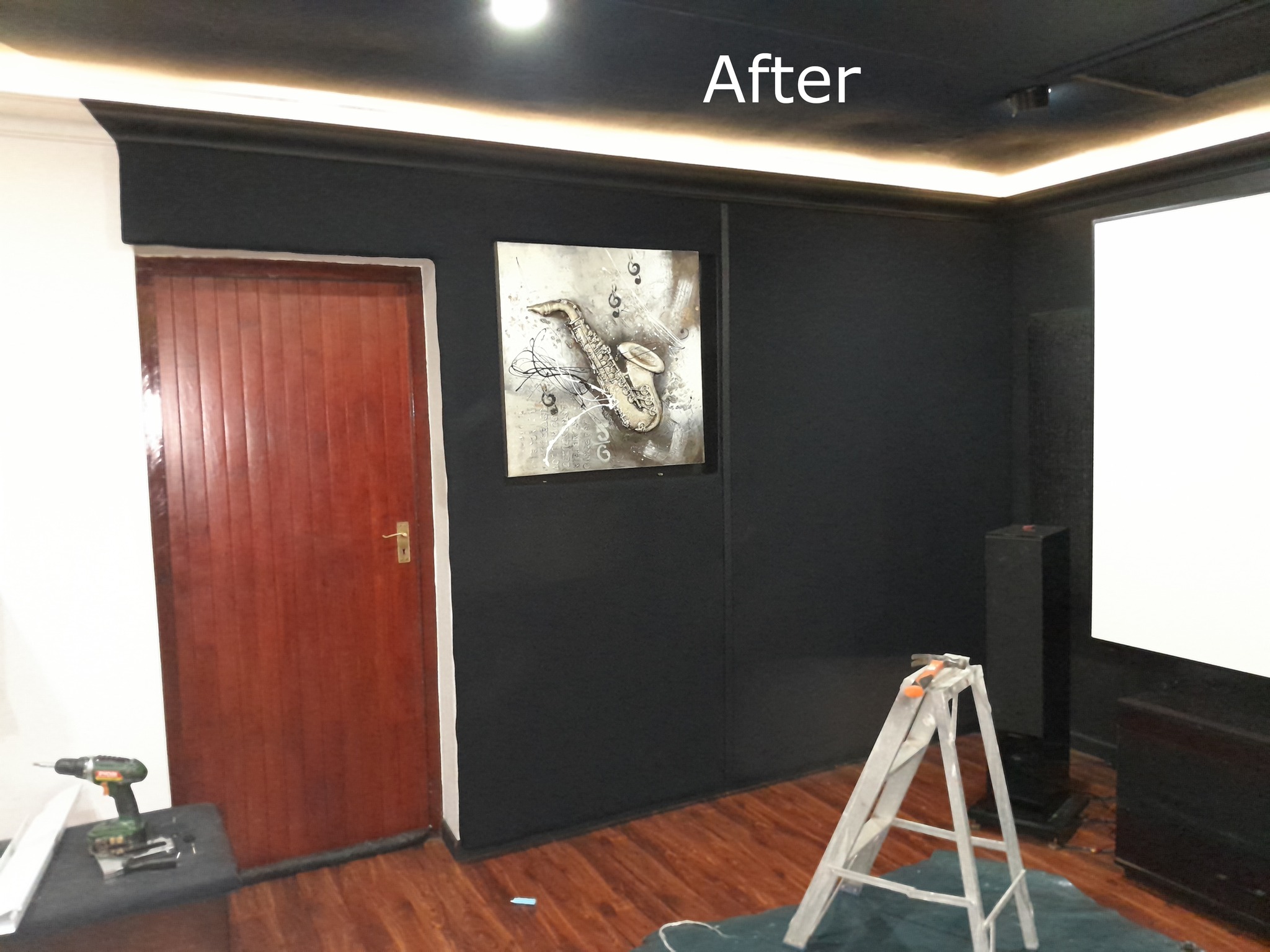 After the wall treatment